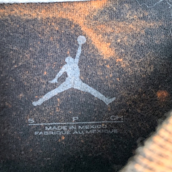 Jordan Basketball T-Shirt Acid Wash Shirt Medium There Is No I in Team WIN Tee - Picture 3 of 3